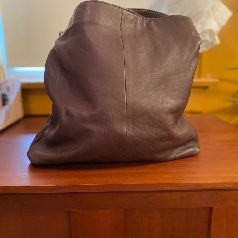 J. Jill Dark Brown Leather Shoulder Bag - Picture 8 of 12